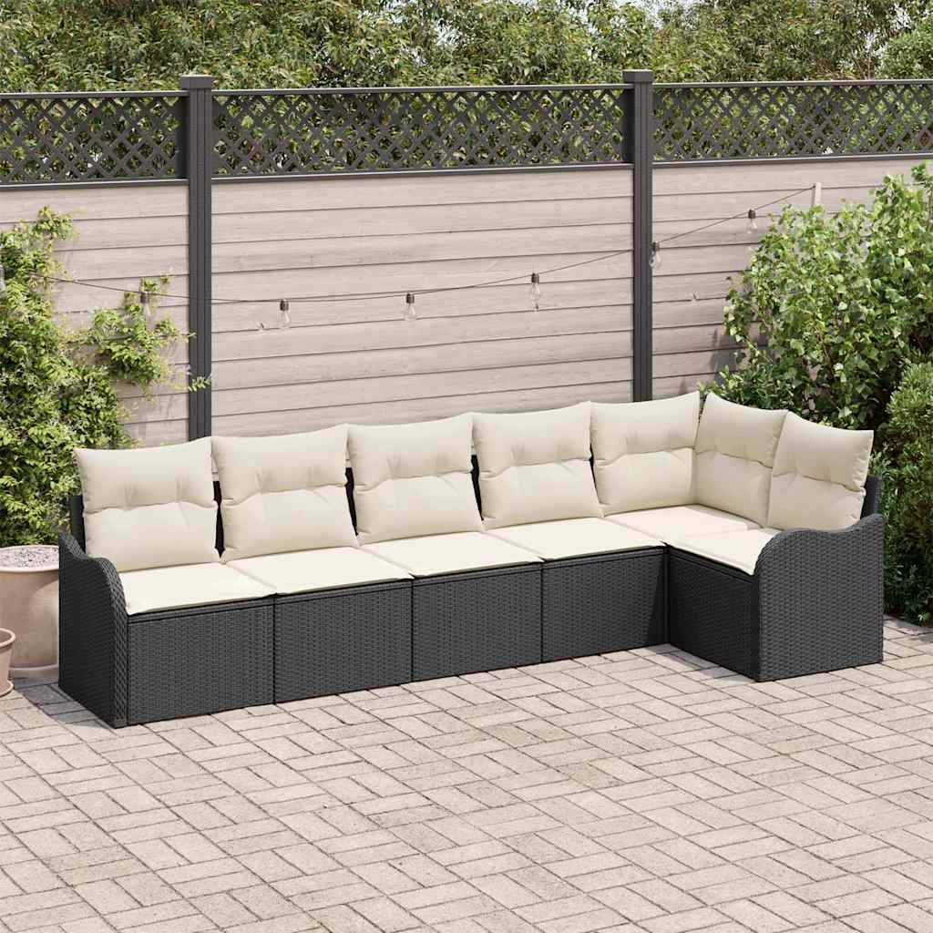 Tuin Sofa Set Met Kussen 7 Pcs Poly Riet
