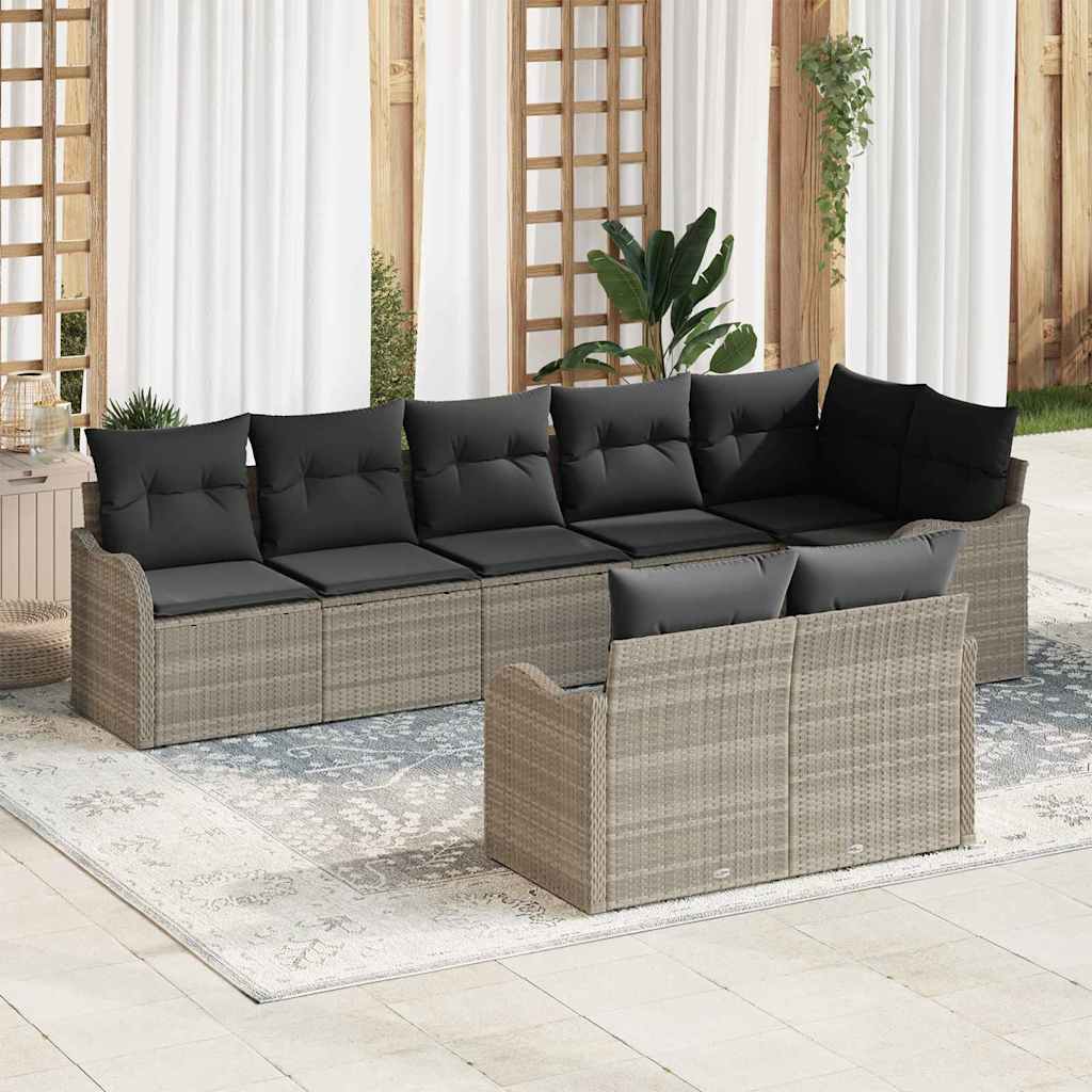 Tuin Sofa Set Met Kussen 9 Pcs Poly Riet