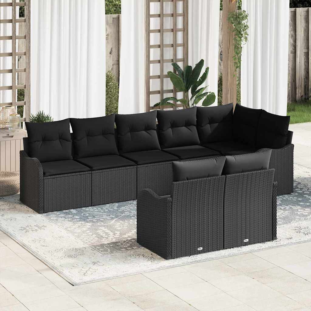 Tuin Sofa Set Met Kussen 9 Pcs Poly Riet