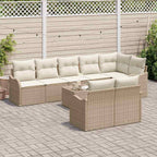 Tuin Sofa Set Met Kussen 9 Pcs Poly Riet