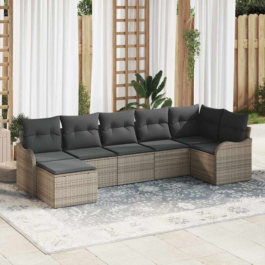 Tuin Sofa Set Met Kussen 8 Pcs Poly Riet