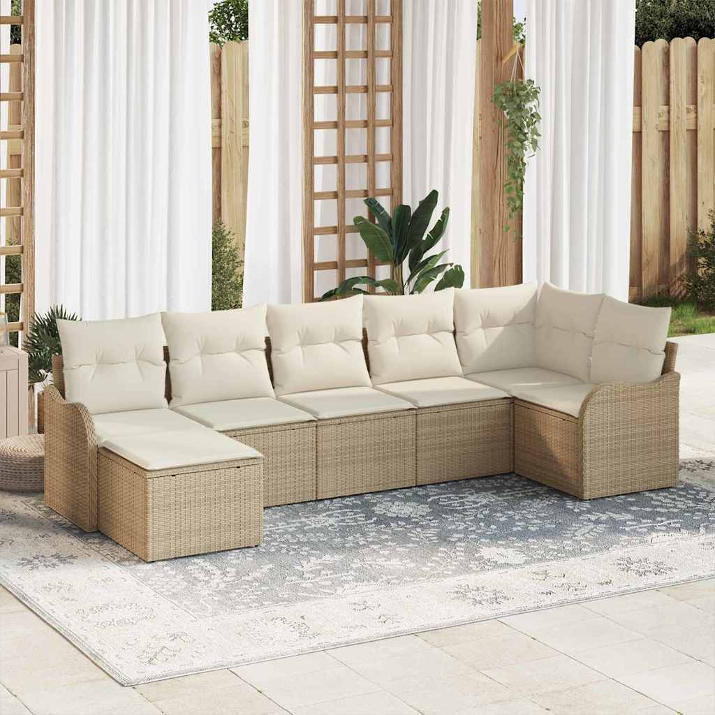 Tuin Sofa Set Met Kussen 8 Pcs Poly Riet