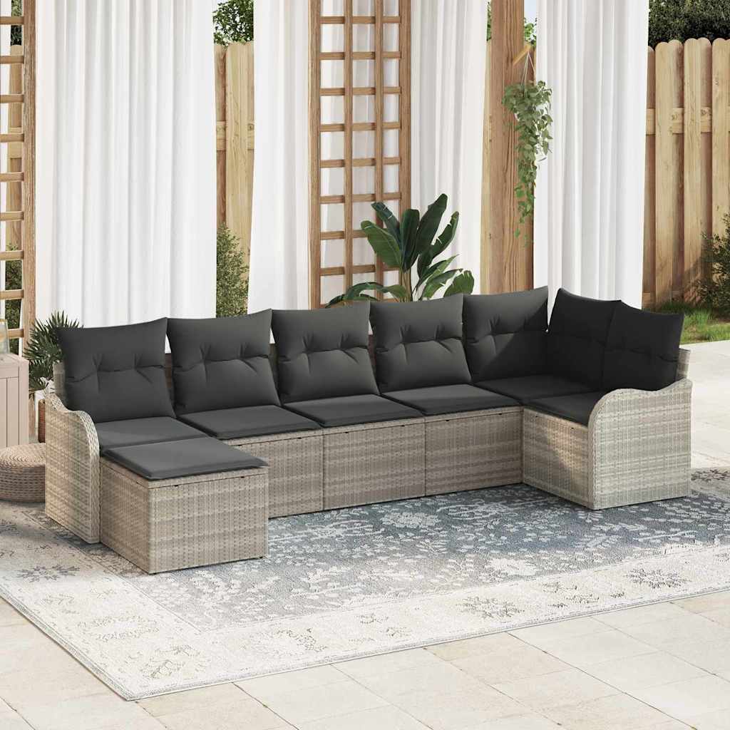 Tuin Sofa Set Met Kussen 8 Pcs Poly Riet