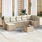 Tuin Sofa Set Met Kussen 8 Pcs Poly Riet