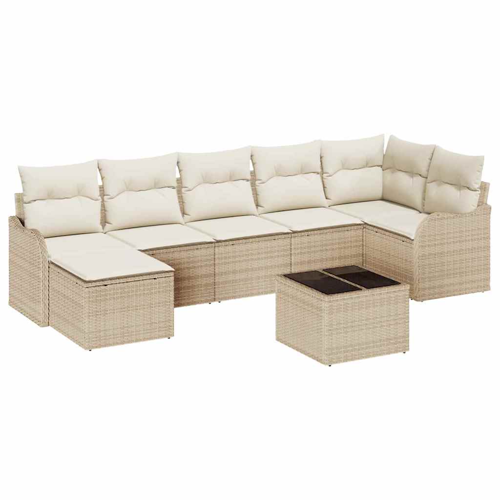 Tuin Sofa Set Met Kussen 8 Pcs Poly Riet