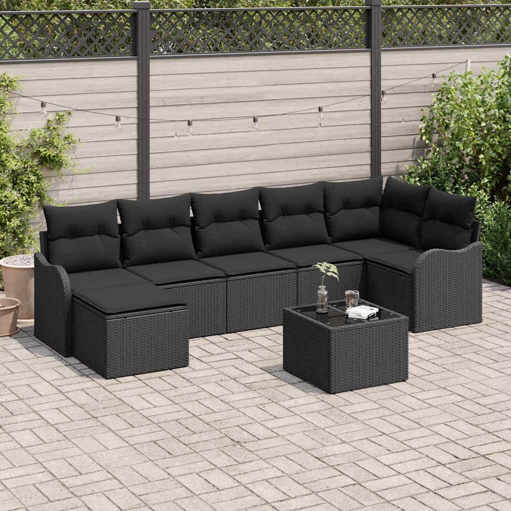 Tuin Sofa Set Met Kussen 8 Pcs Poly Riet