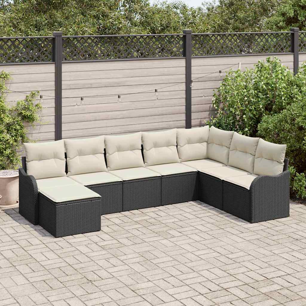 Tuin Sofa Set Met Kussen 9 Pcs Poly Riet