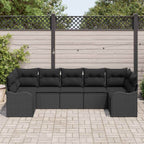 Tuin Sofa Set Met Kussen 7 Pcs Poly Riet