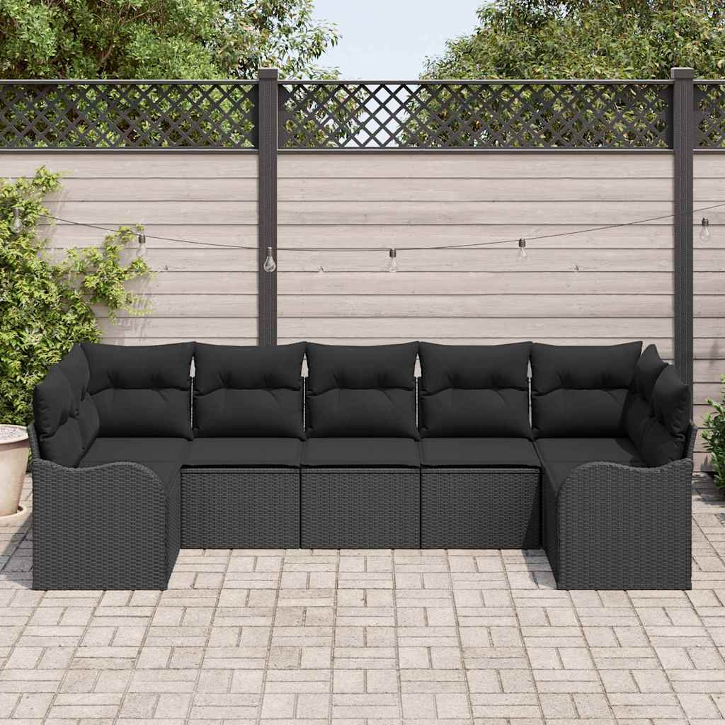 Tuin Sofa Set Met Kussen 7 Pcs Poly Riet