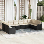 Tuin Sofa Set Met Kussen 11 Pcs Poly Riet