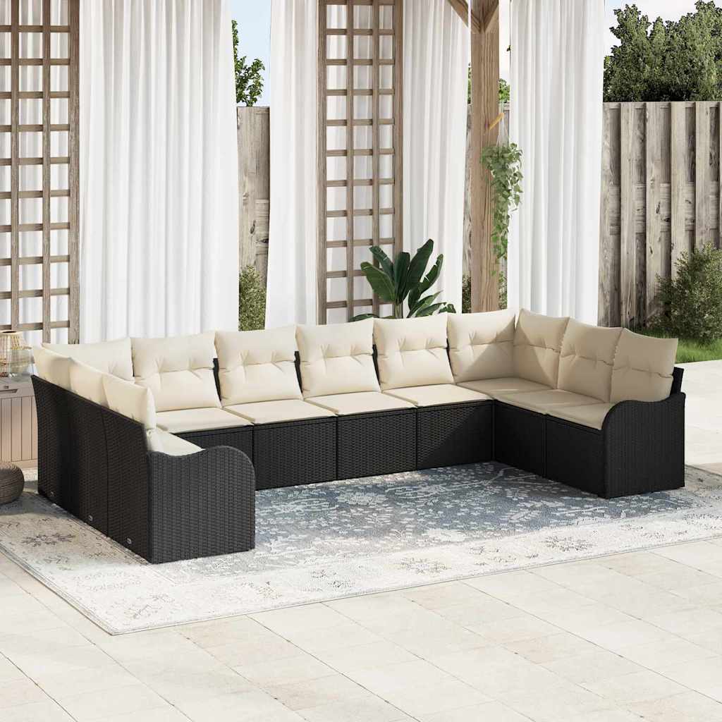 Tuin Sofa Set Met Kussen 11 Pcs Poly Riet