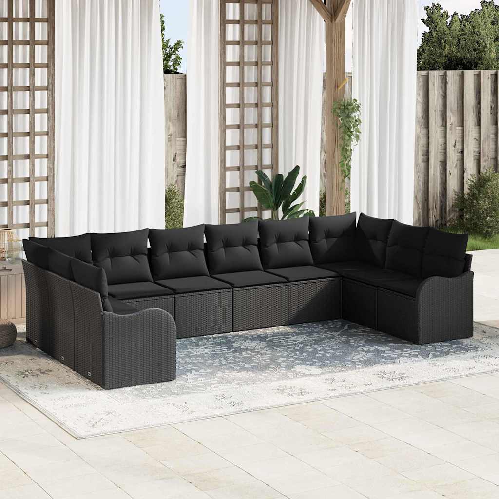 Tuin Sofa Set Met Kussen 11 Pcs Poly Riet