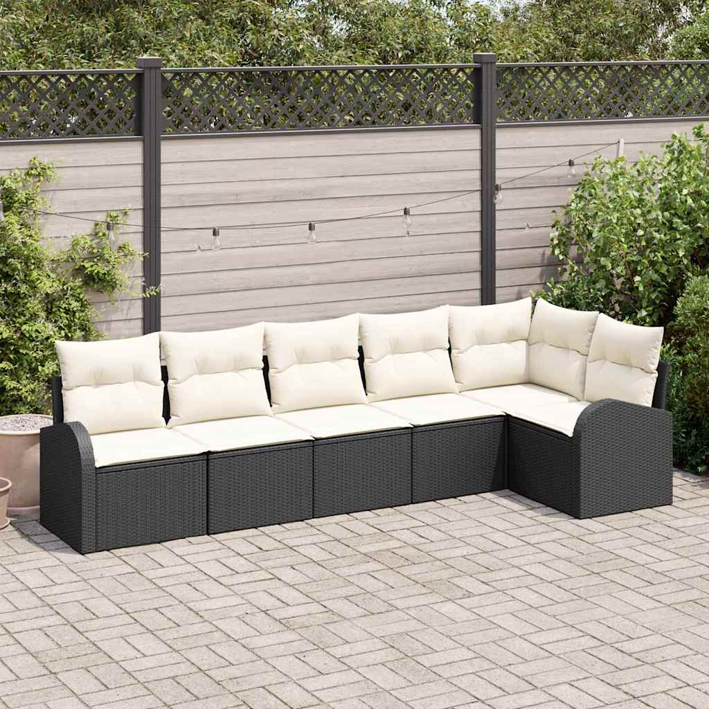 Tuin Sofa Set Met Kussen 7 Pcs Poly Riet