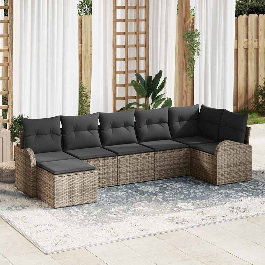 Tuin Sofa Set Met Kussen 8 Pcs Poly Riet