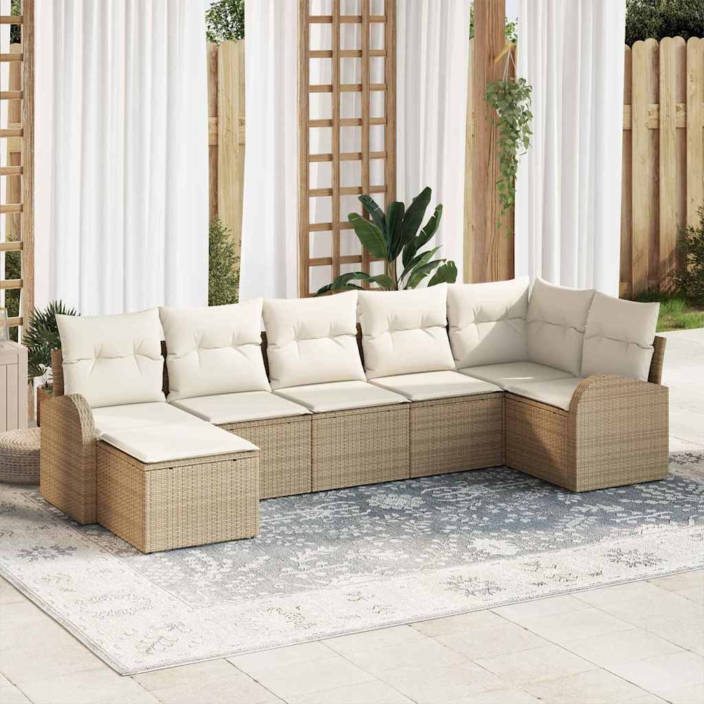 Tuin Sofa Set Met Kussen 8 Pcs Poly Riet