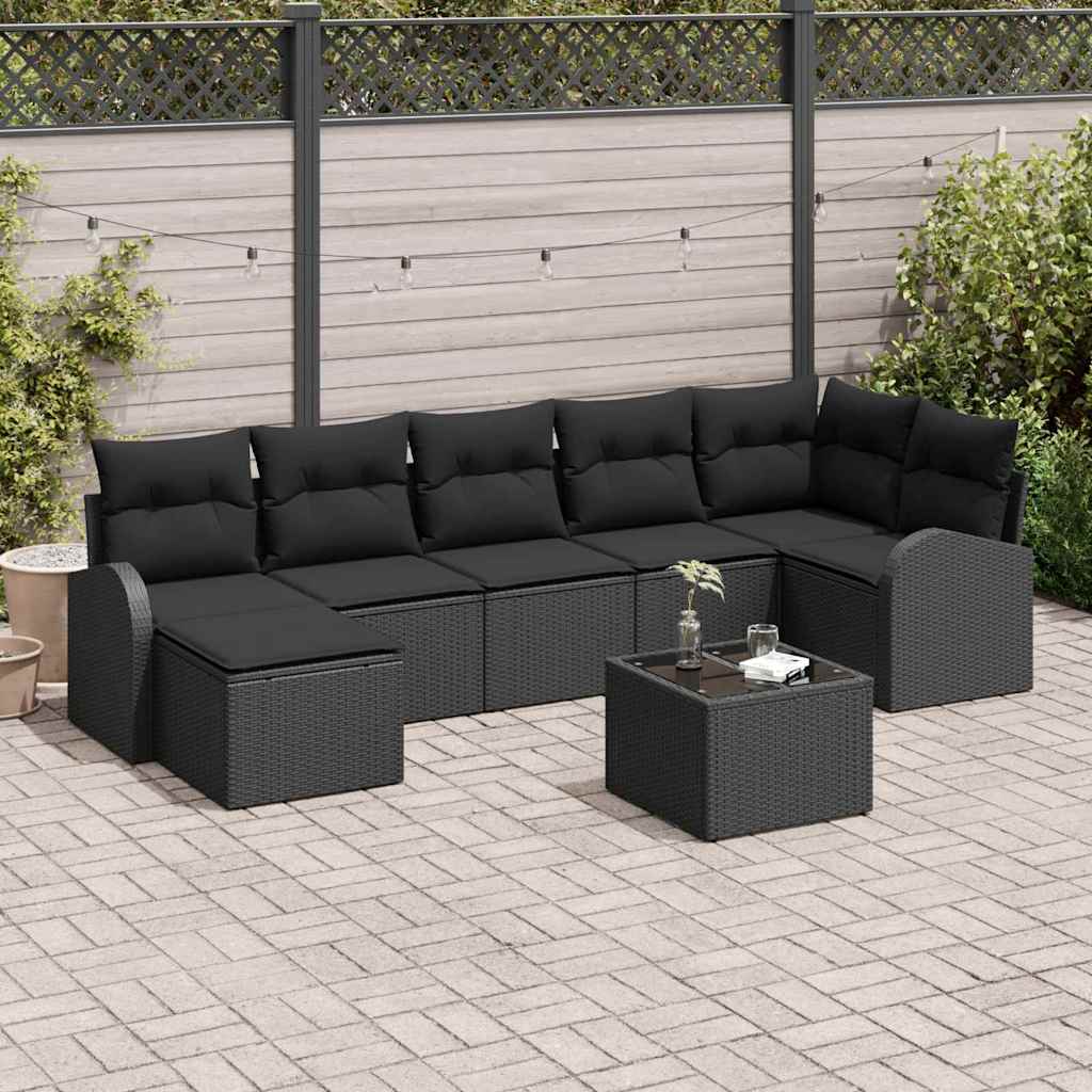Tuin Sofa Set Met Kussen 8 Pcs Poly Riet