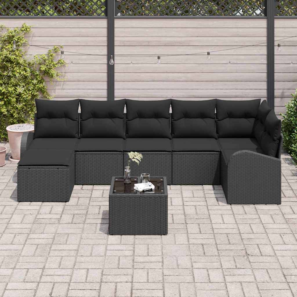 Tuin Sofa Set Met Kussen 8 Pcs Poly Riet