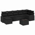 Tuin Sofa Set Met Kussen 8 Pcs Poly Riet