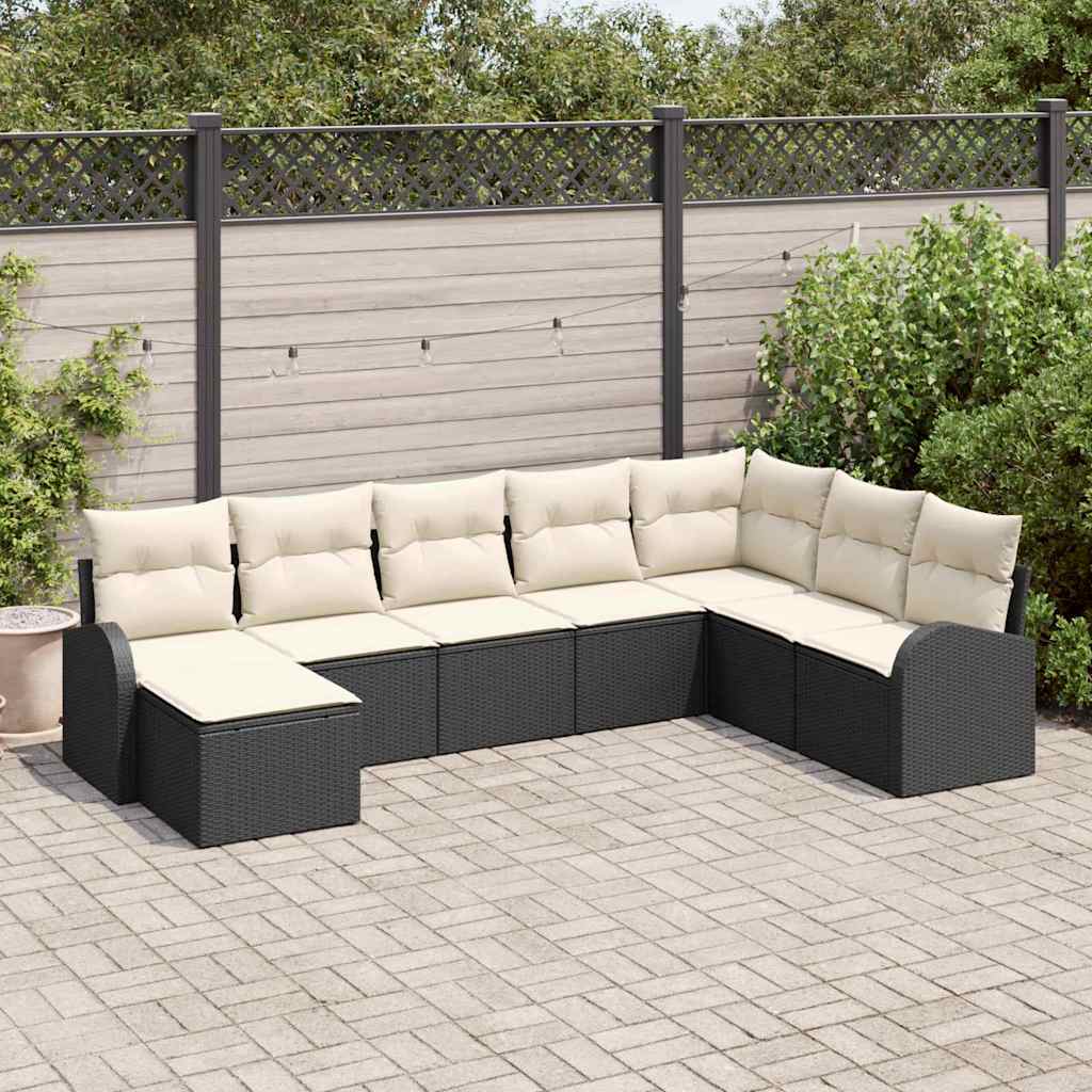 Tuin Sofa Set Met Kussen 9 Pcs Poly Riet
