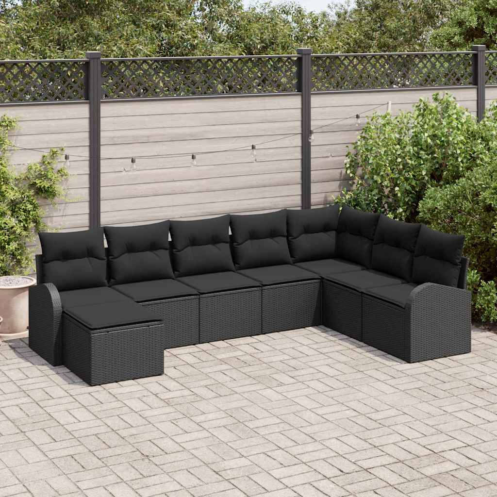 Tuin Sofa Set Met Kussen 9 Pcs Poly Riet