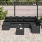Tuin Sofa Set Met Kussen 9 Pcs Poly Riet