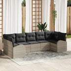 Tuin Sofa Set 7 Pcs Poly Riet