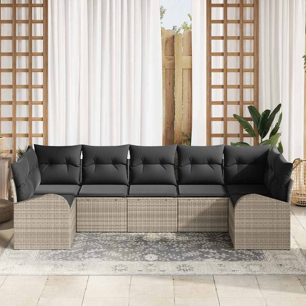 Tuin Sofa Set 7 Pcs Poly Riet