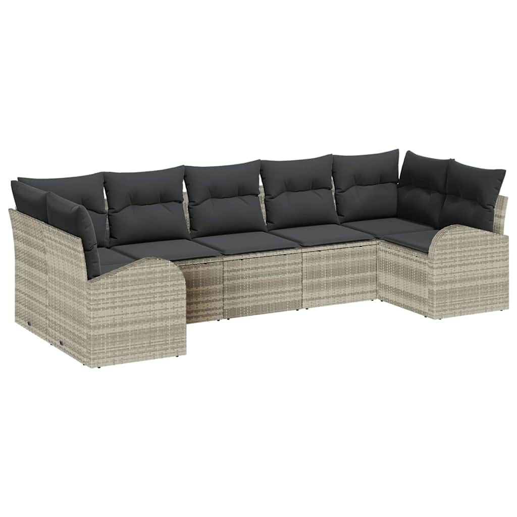 Tuin Sofa Set 7 Pcs Poly Riet