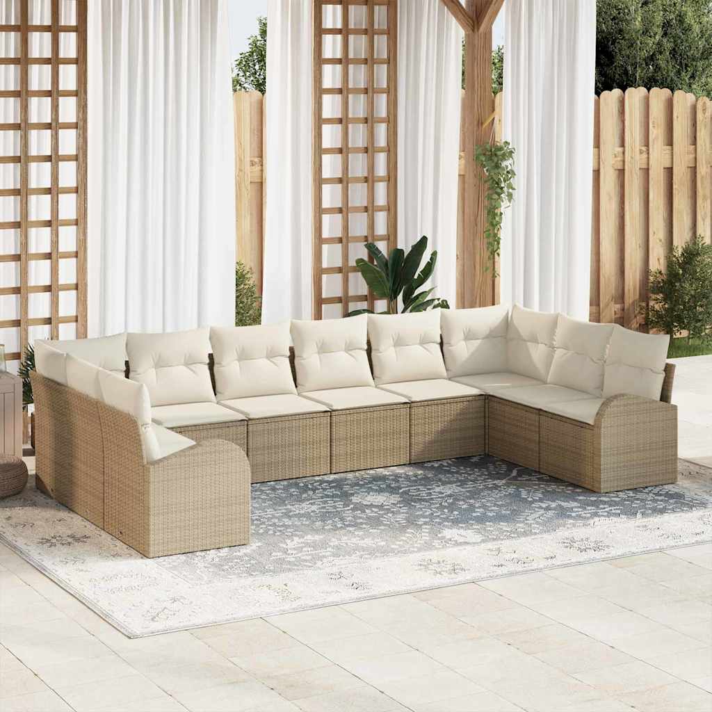 Tuin Sofa Set 11 Pcs Poly Riet