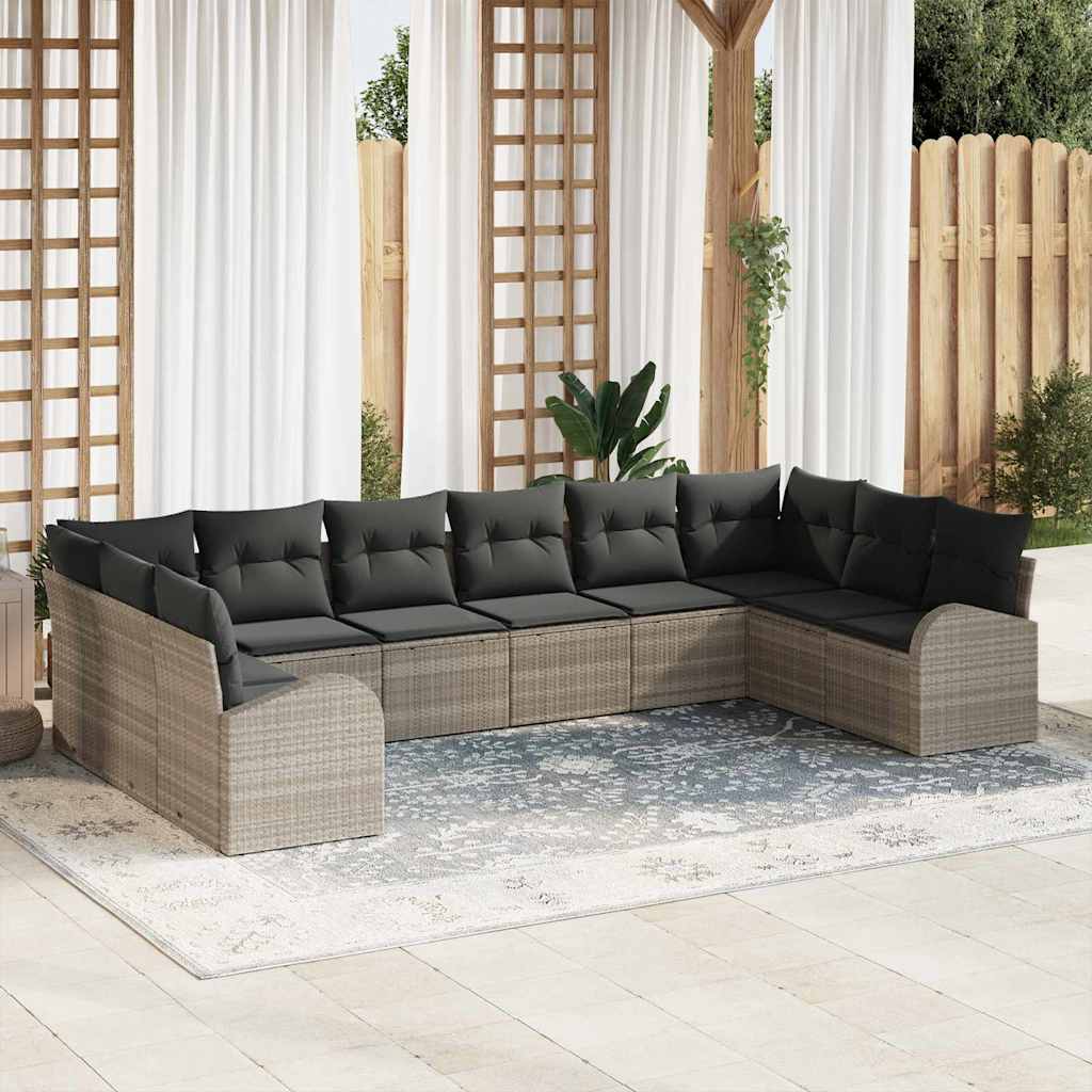 Tuin Sofa Set 11 Pcs Poly Riet
