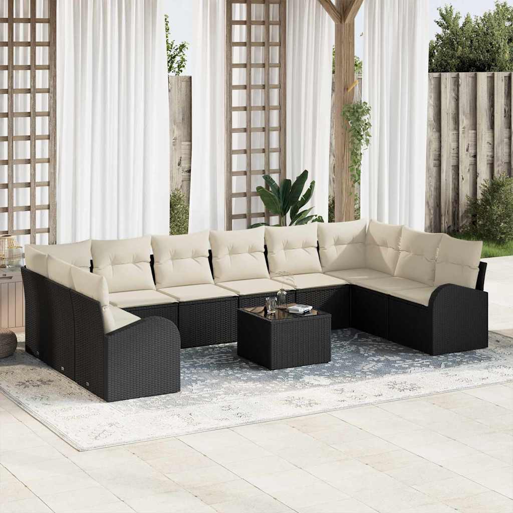 Tuin Sofa Set 11 Pcs Poly Riet