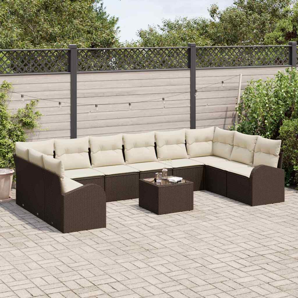 Tuin Sofa Set 11 Pcs Poly Riet