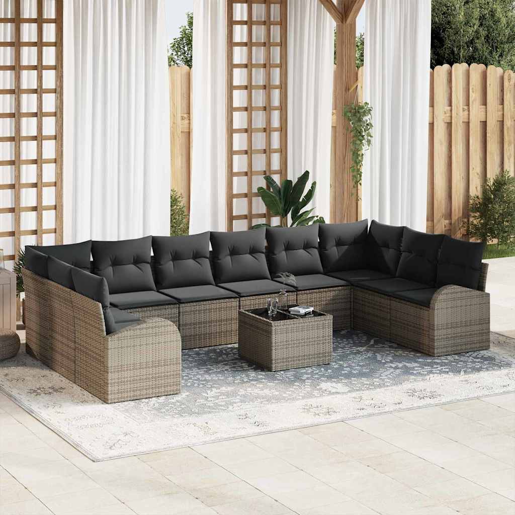 Tuin Sofa Set 11 Pcs Poly Riet