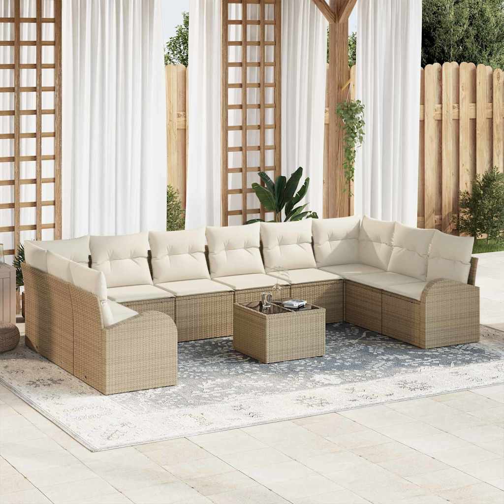 Tuin Sofa Set 11 Pcs Poly Riet