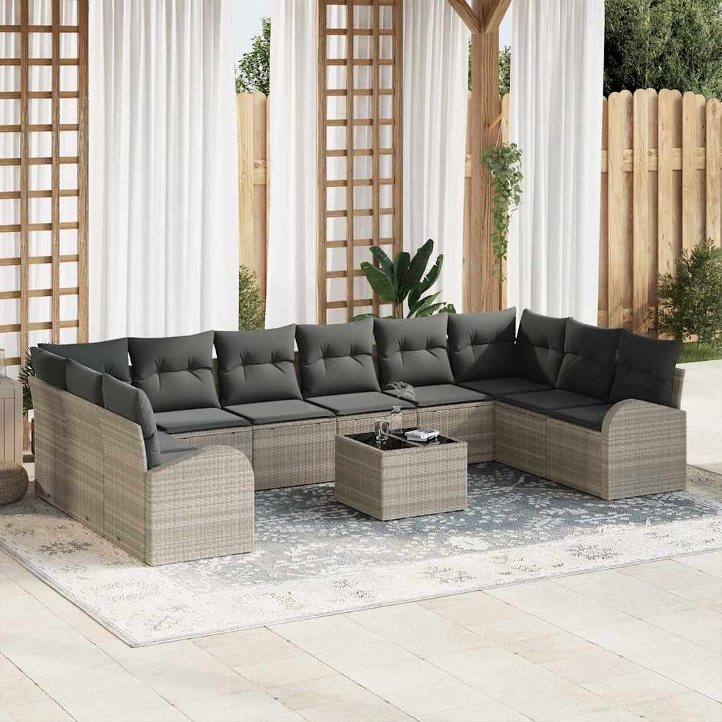 Tuin Sofa Set 11 Pcs Poly Riet