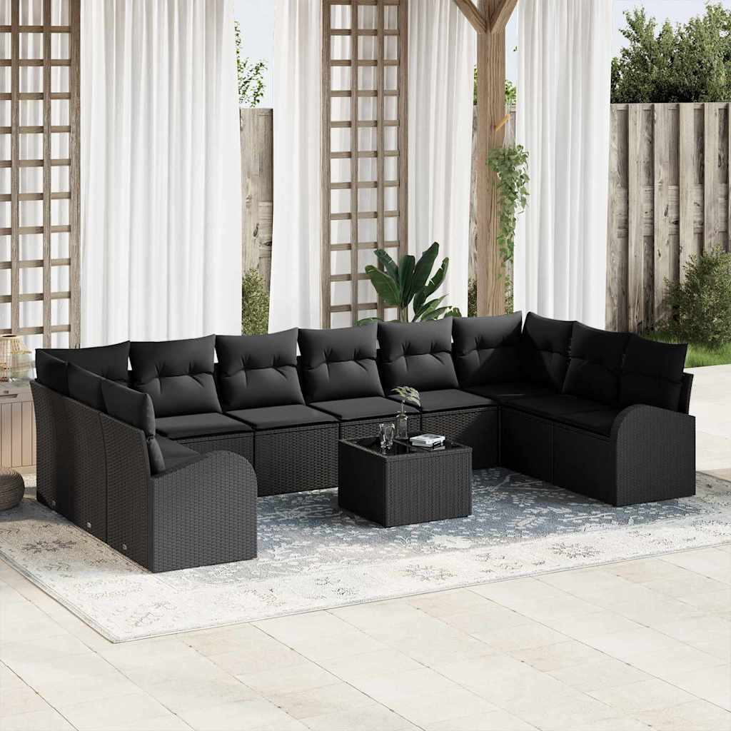 Tuin Sofa Set 11 Pcs Poly Riet