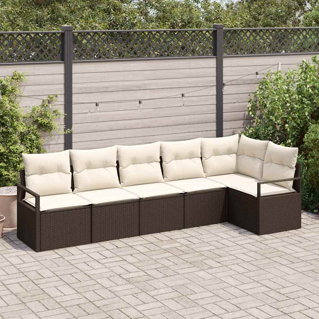 Tuin Sofa Set 7 Pcs Poly Riet