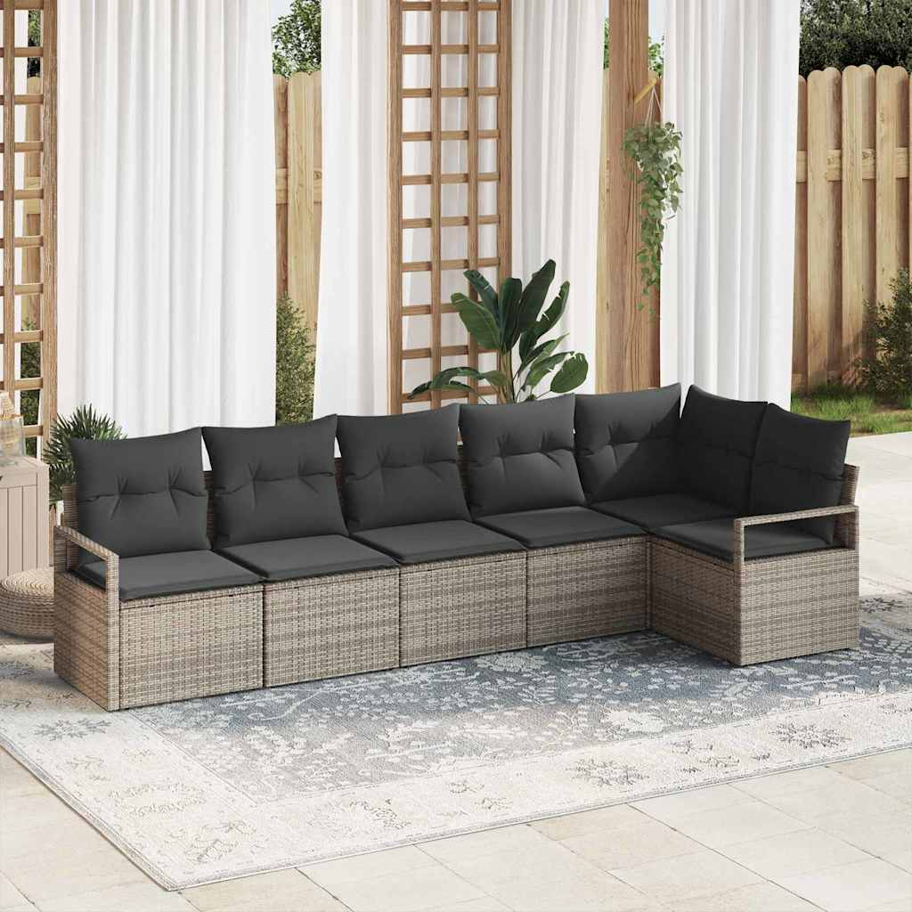 Tuin Sofa Set 7 Pcs Poly Riet