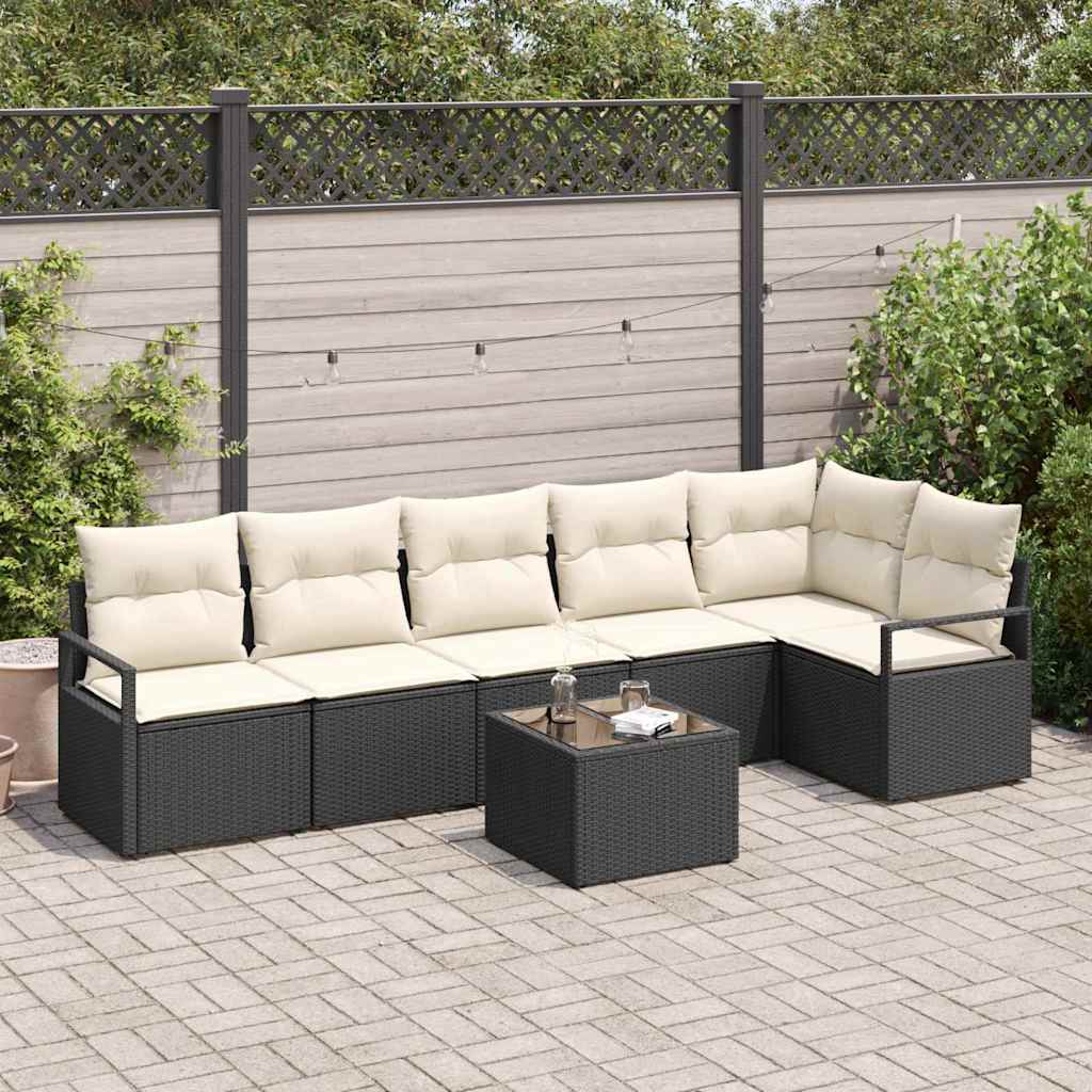 Tuin Sofa Set 7 Pcs Poly Riet