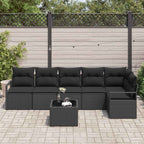 Tuin Sofa Set 7 Pcs Poly Riet