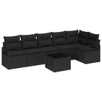 Tuin Sofa Set 7 Pcs Poly Riet