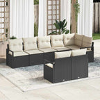 Tuin Sofa Set 9 Pcs Poly Riet