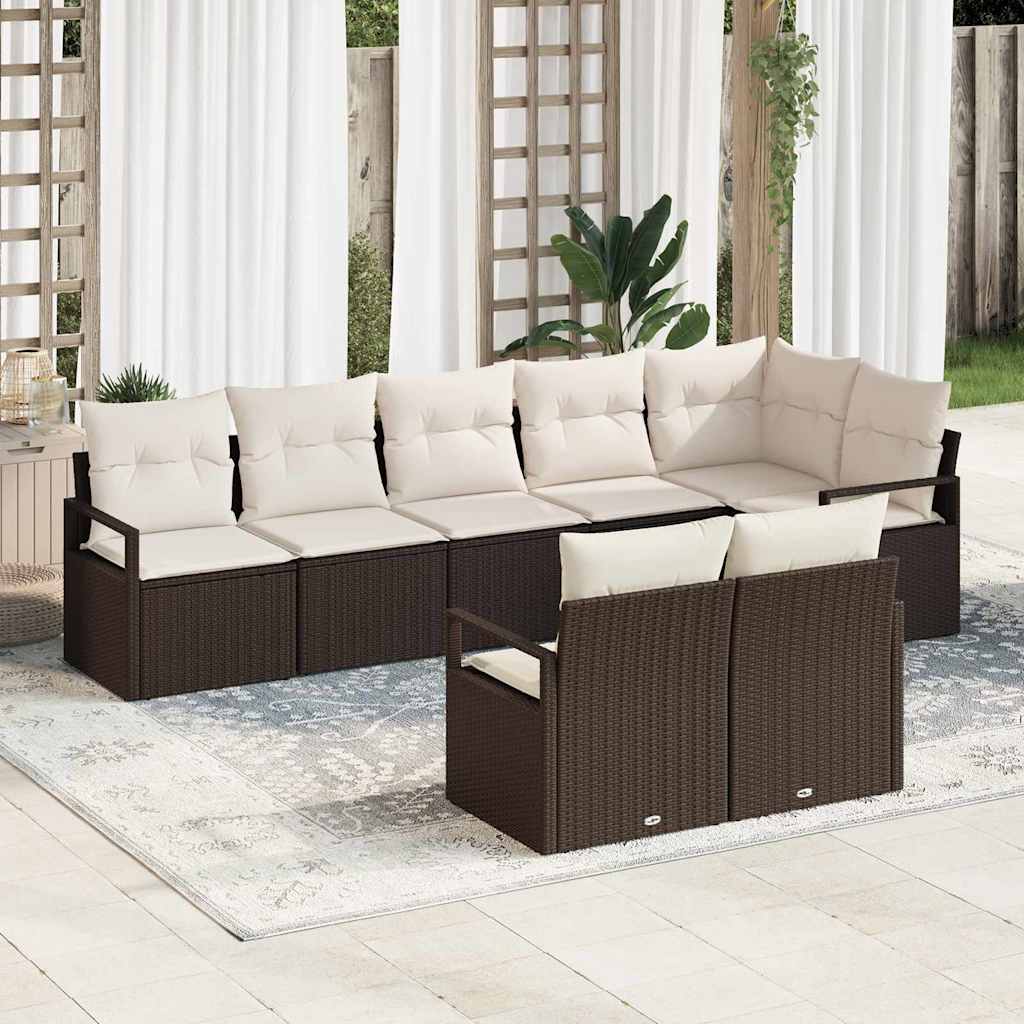 Tuin Sofa Set 9 Pcs Poly Riet