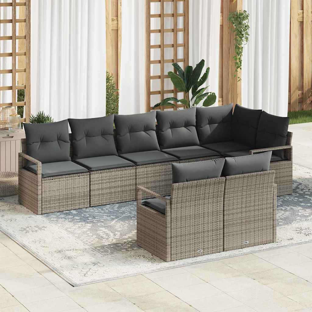 Tuin Sofa Set 9 Pcs Poly Riet