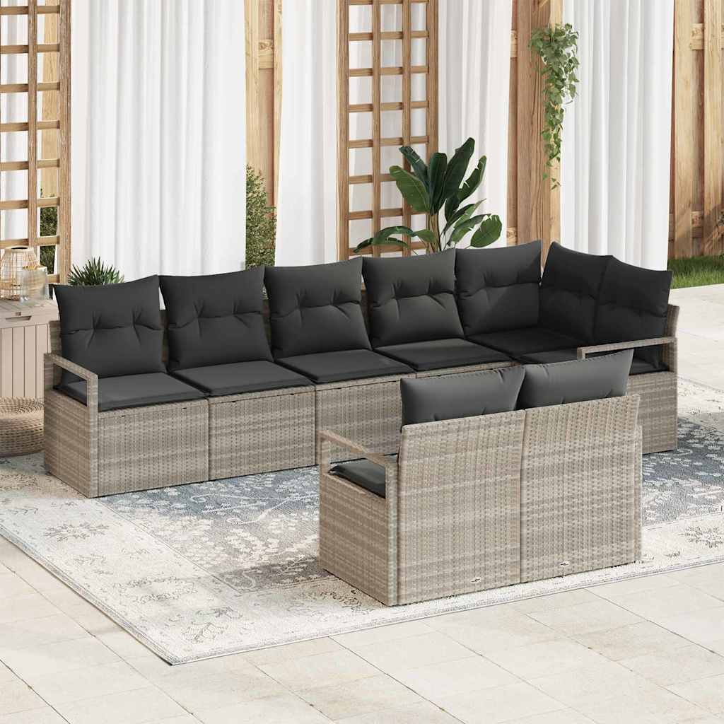 Tuin Sofa Set 9 Pcs Poly Riet