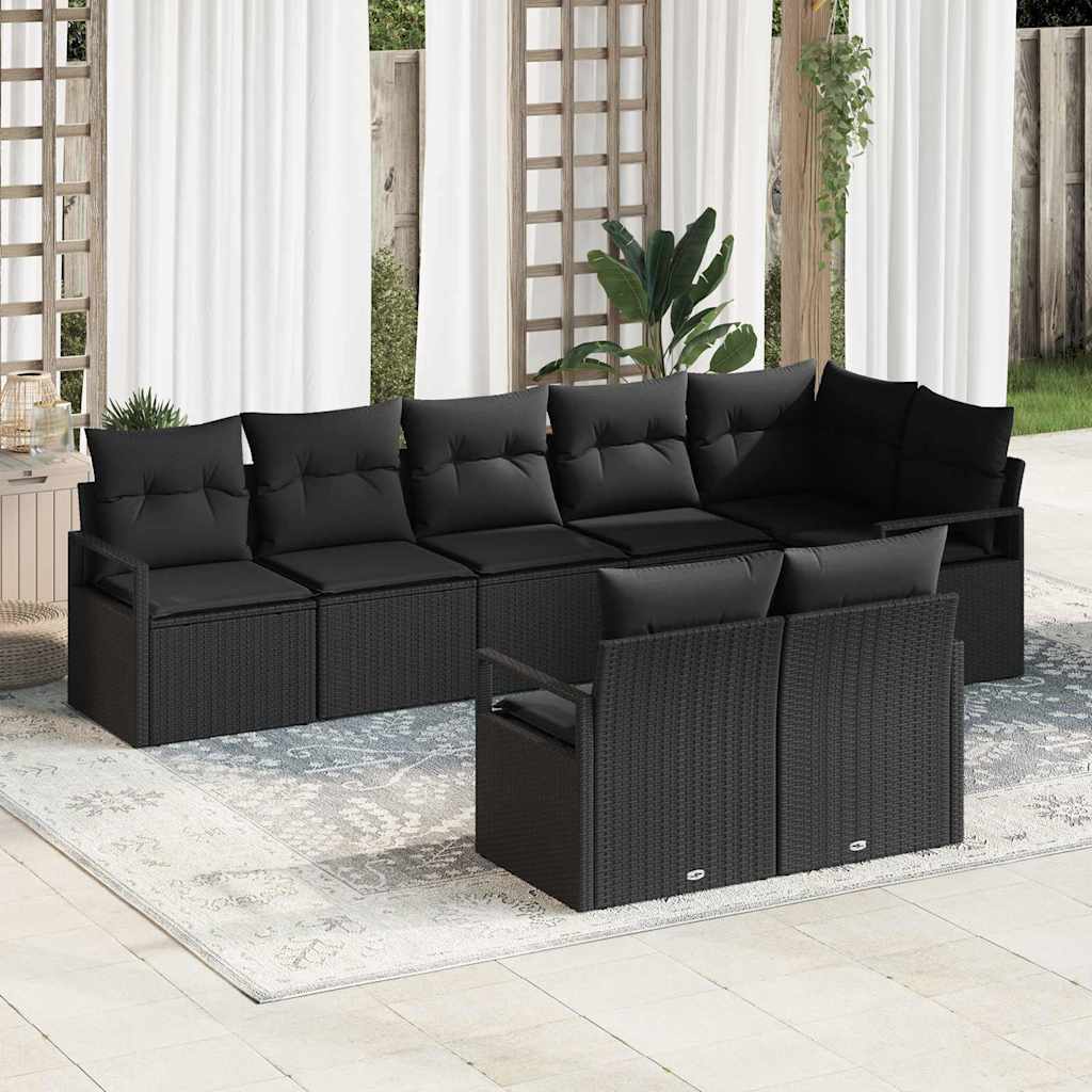 Tuin Sofa Set 9 Pcs Poly Riet