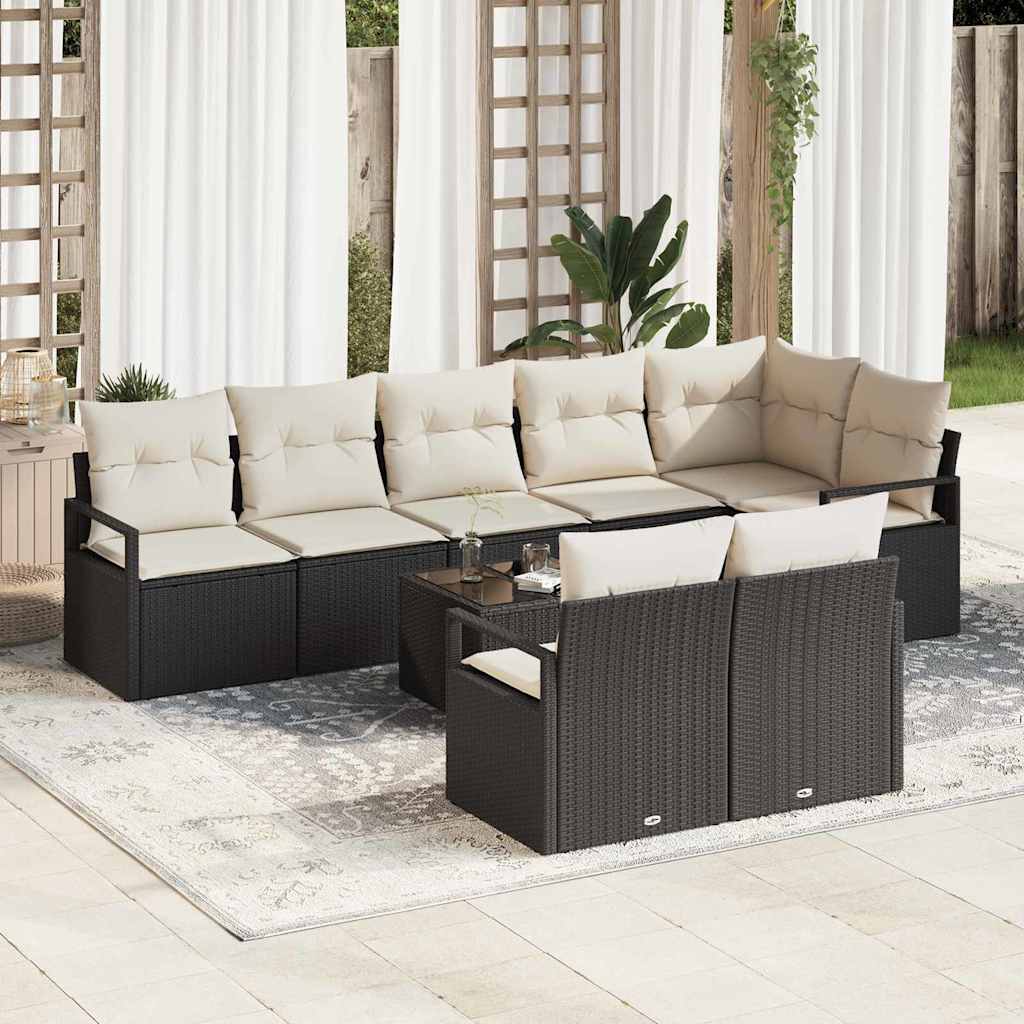 Tuin Sofa Set 9 Pcs Poly Riet