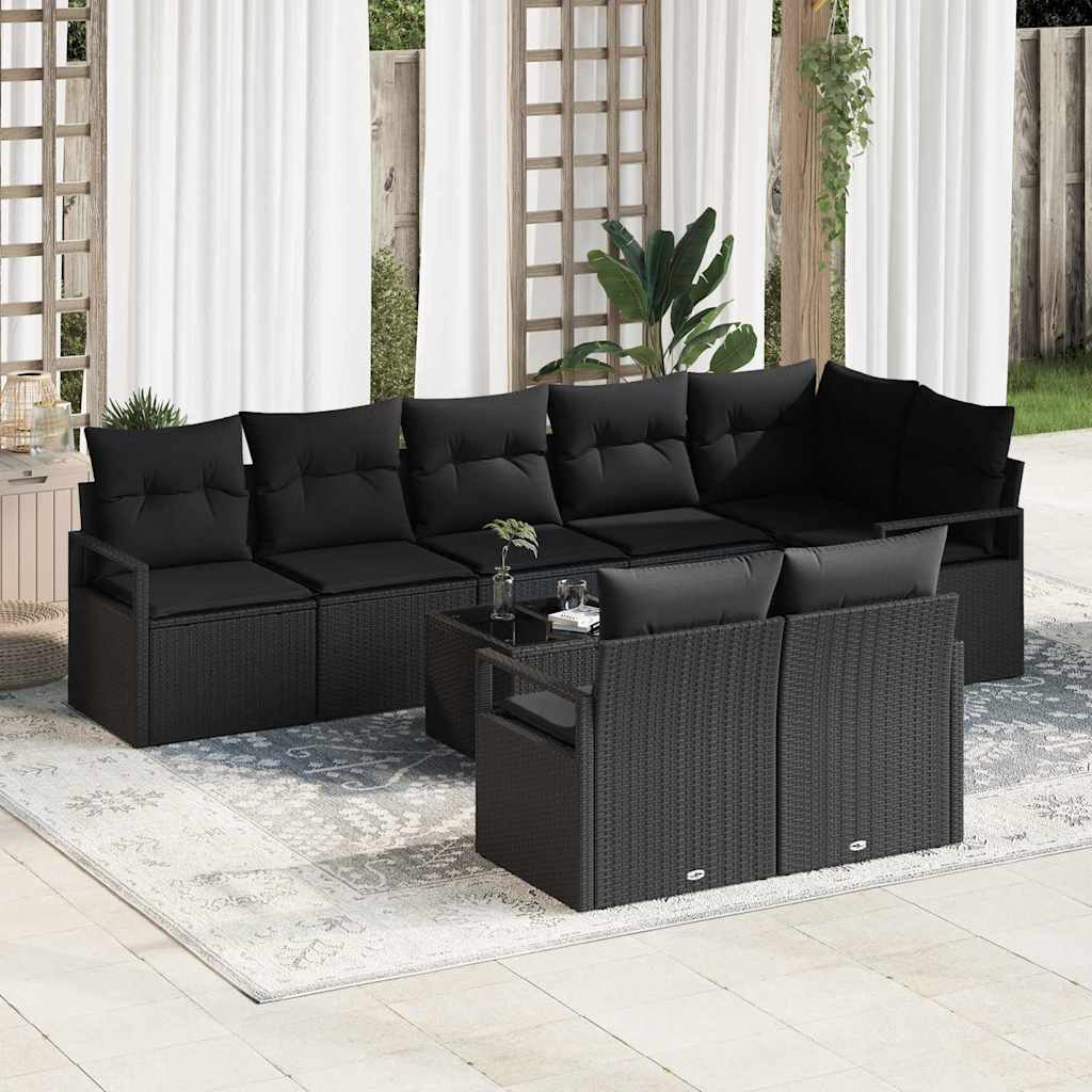 Tuin Sofa Set 9 Pcs Poly Riet