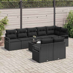 Tuin Sofa Set 9 Pcs Poly Riet