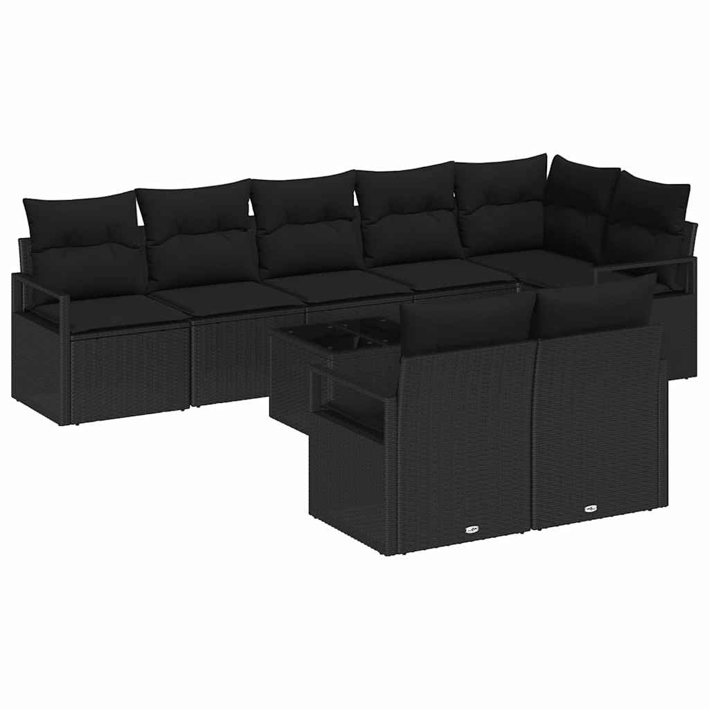 Tuin Sofa Set 9 Pcs Poly Riet